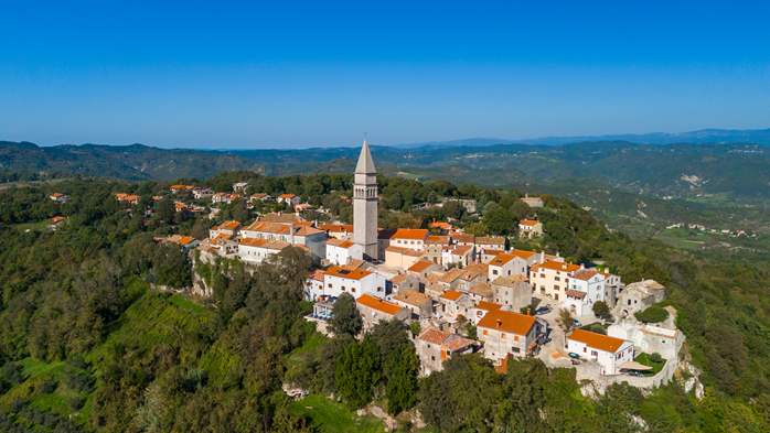 Apartmani u centru Pićana s bazenom i prekrasnim pogledom, 19