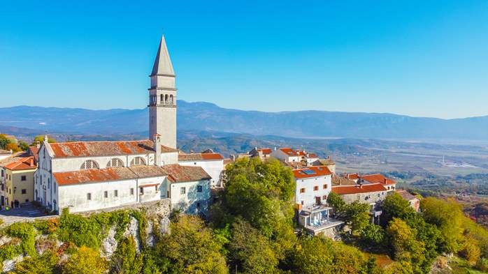 Appartamenti a Pićan con piscina e splendida vista, 18